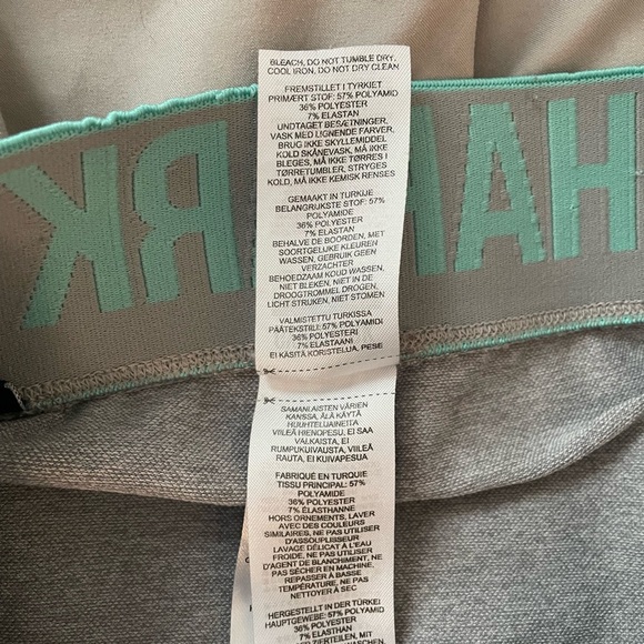 Gymshark Flex Gray and Teal Workout Training Leggings Tights Small - Picture 4 of 4